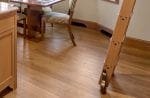 Red oak quarter and rift sawn floor close-up, new residential colleges, Yale University.