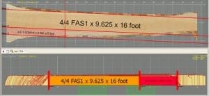 How the edger views a board