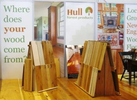 Hull Forest Products wood flooring booth at Architecture Boston tradeshow