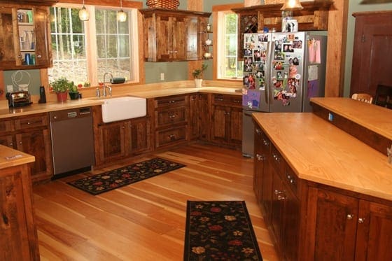 Hickory Wide Plank Flooring - Select Grade