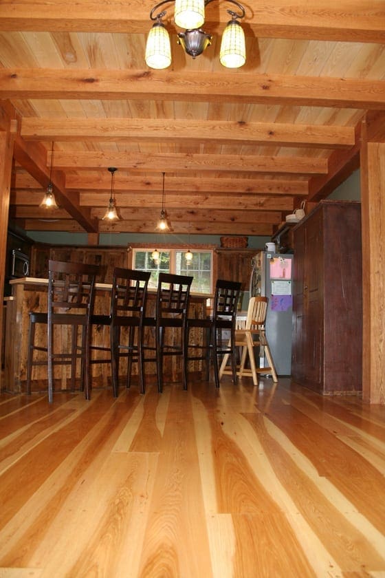 Hickory Wide Plank Flooring - Select Grade