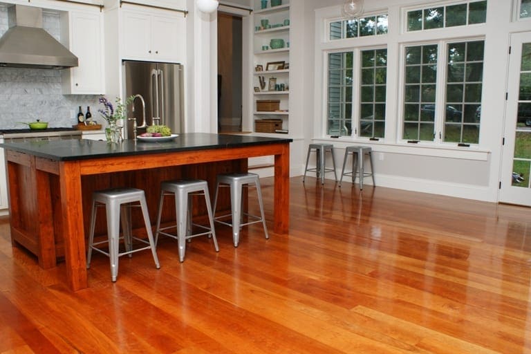 Cherry Wide Plank Flooring - Select Heart Grade