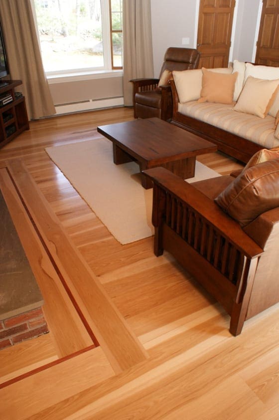 Hickory Wide Plank Flooring - Select Grade