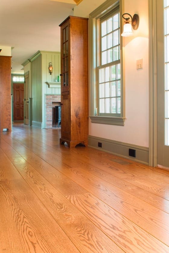 Red Oak Wide Plank Flooring - Select Grade