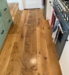 close up view of grain in a live sawn white oak floor